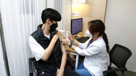 South Korea vaccinates 25% of citizens with at least one dose of a Covid jab two weeks ahead of schedule