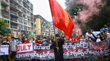 Protests break out across Myanmar on anniversary of 1962 student demonstrations against first junta