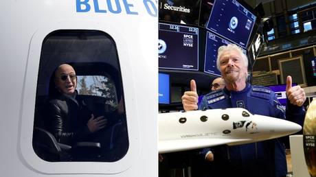 Billionaires’ space race: Bezos’ Blue Origin dunks on Branson’s Virgin Galactic ahead of crewed flight, saying it doesn’t count